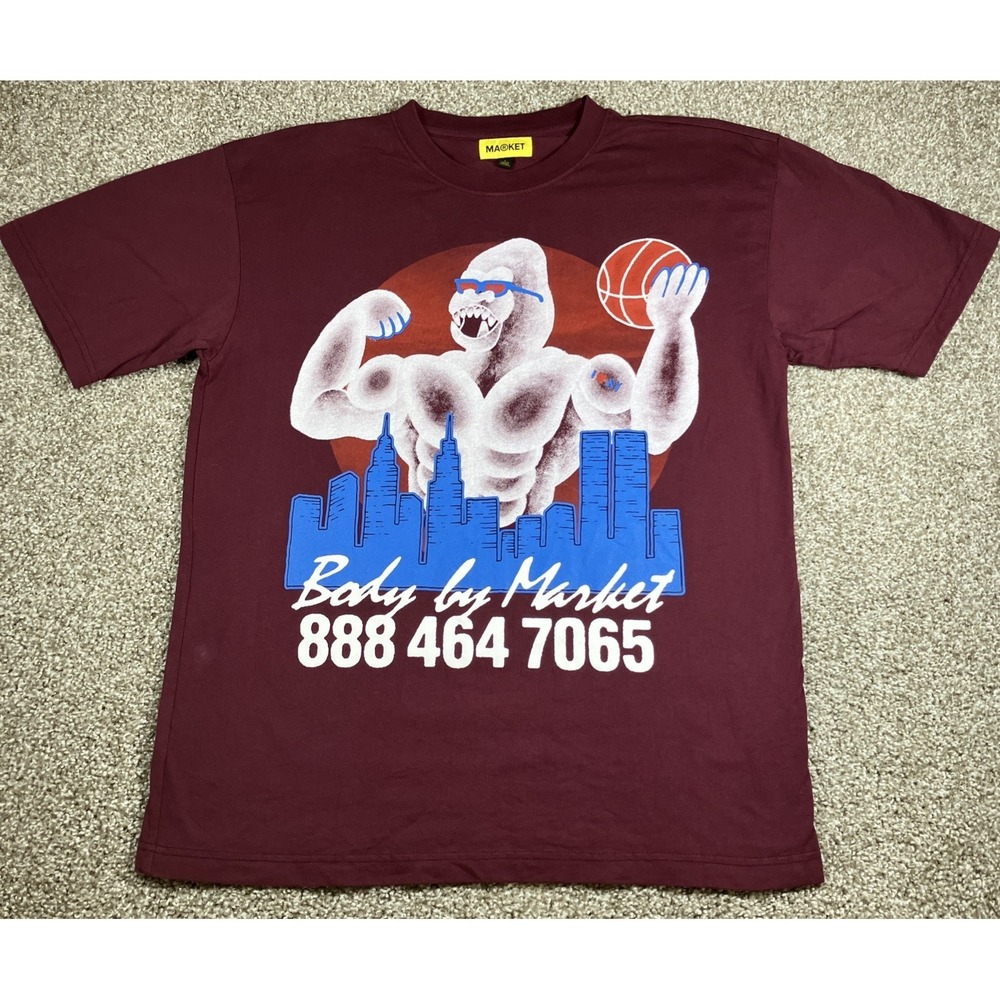 Chinatown Body by Market T Shirt‎ Size Large Graphic Gorilla Basketball NY